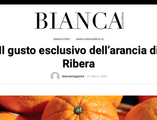 Il gusto esclusivo dell’arancia di Ribera DOP su “Bianca Magazine” del 31 marzo 2020
